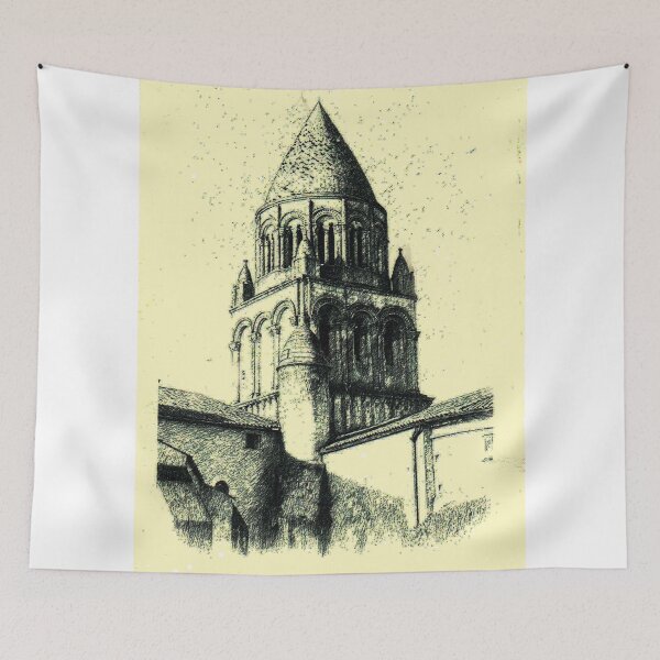 Item preview, Abbaye Aux Dames Chruch Tower, Saintes, France designed and sold by GAKStudio.