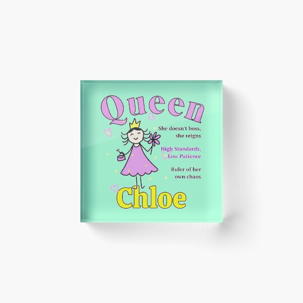 Item preview, Chloe - Personalized Name Gift for Queen - Doodle Style designed and sold by illeN-Art-World.