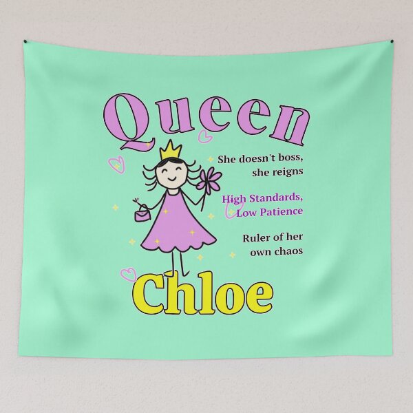 Item preview, Chloe - Personalized Name Gift for Queen - Doodle Style designed and sold by illeN-Art-World.