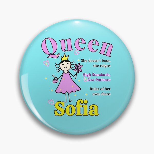 Item preview, Sofia - Personalized Name Gift for Little Queen - Doodle Style designed and sold by illeN-Art-World.