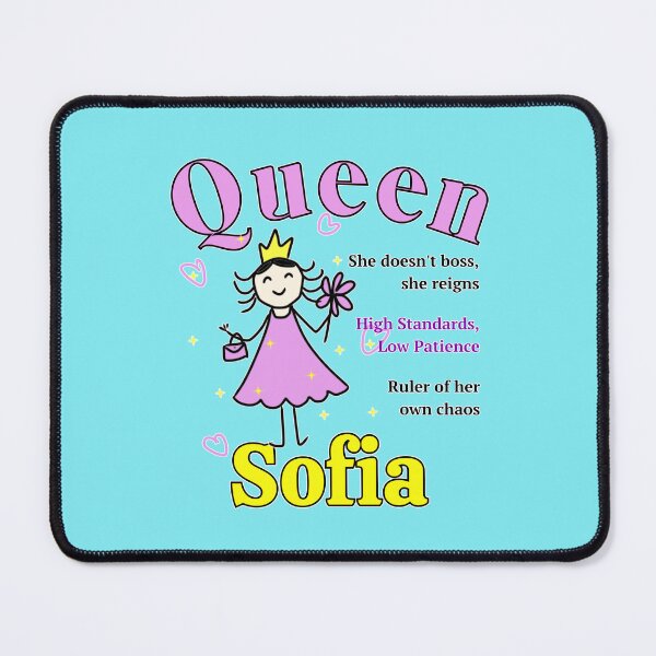 Item preview, Sofia - Personalized Name Gift for Little Queen - Doodle Style designed and sold by illeN-Art-World.