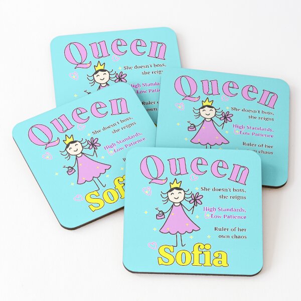 Item preview, Sofia - Personalized Name Gift for Little Queen - Doodle Style designed and sold by illeN-Art-World.