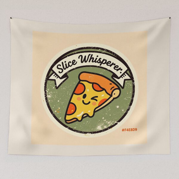 Item preview, Retro Slice Whisperer Pizza Tee designed and sold by Arte-Excellency.