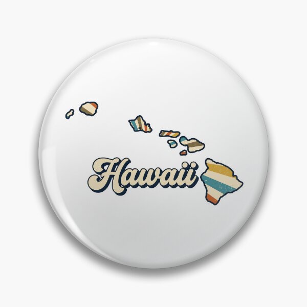 Item preview, Hawaii Illustrated Map – Retro State Regions & Landmarks designed and sold by Paper Drip.