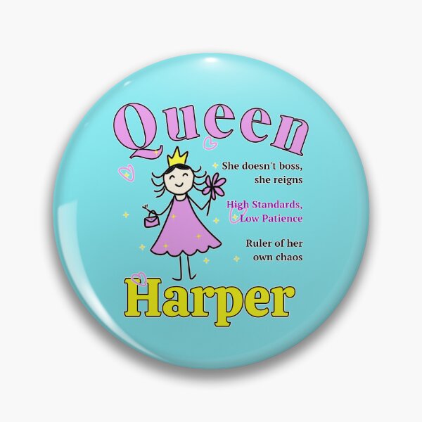 Item preview, Queen Harper - Personalized Name Gift - Doodle Style designed and sold by illeN-Art-World.