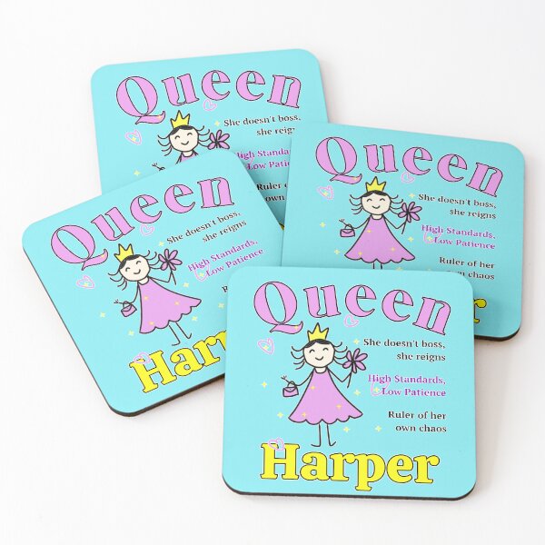 Item preview, Queen Harper - Personalized Name Gift - Doodle Style designed and sold by illeN-Art-World.