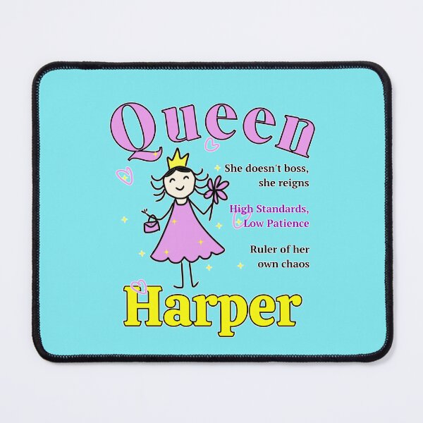 Item preview, Queen Harper - Personalized Name Gift - Doodle Style designed and sold by illeN-Art-World.