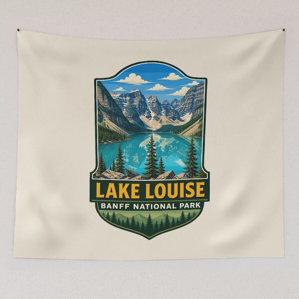 Item preview, Banff National Park Retro Design designed and sold by Gideon Emmerich.