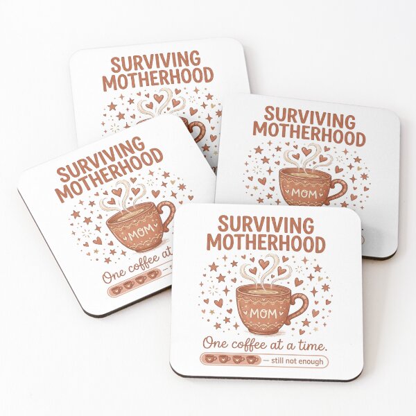Item preview, Motherhood One Coffee at a Time | Funny Mom Coffee Design | Still Not Enough Mom Humor designed and sold by CUTE & FUN CREATIONS.