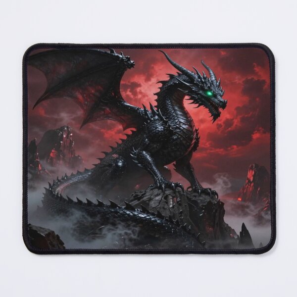 Item preview, Mighty dragon of the mountains in an epic fantasy setting inspired by Julie Bell's dynamics designed and sold by FotoworldEdel.