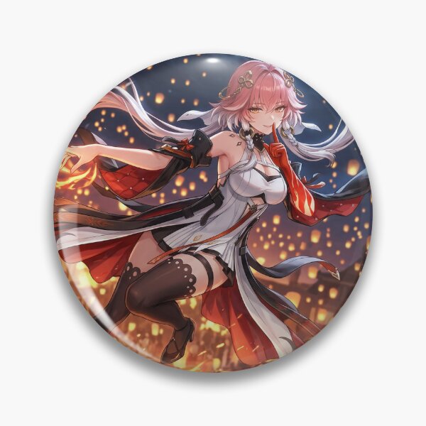 Item preview, Changli // Wuthering Waves Illustration - Lantern Festival Fire Anime Art designed and sold by Astraphyllia.