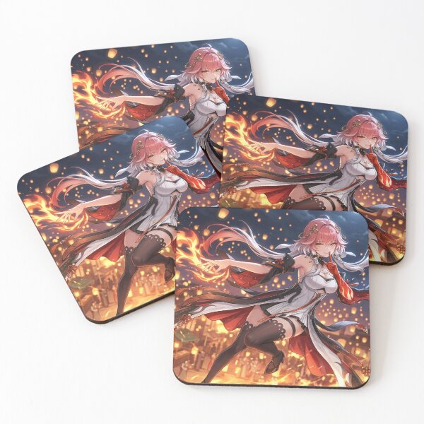 Item preview, Changli // Wuthering Waves Illustration - Lantern Festival Fire Anime Art designed and sold by Astraphyllia.