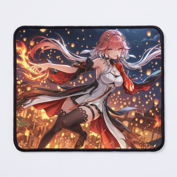 Item preview, Changli // Wuthering Waves Illustration - Lantern Festival Fire Anime Art designed and sold by Astraphyllia.