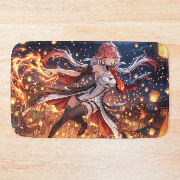 Item preview, Changli // Wuthering Waves Illustration - Lantern Festival Fire Anime Art designed and sold by Astraphyllia.