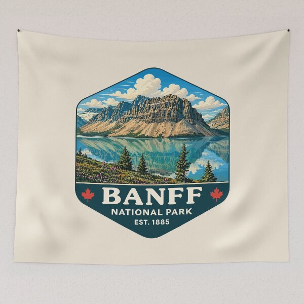 Item preview, Banff National Park Retro Design designed and sold by Gideon Emmerich.