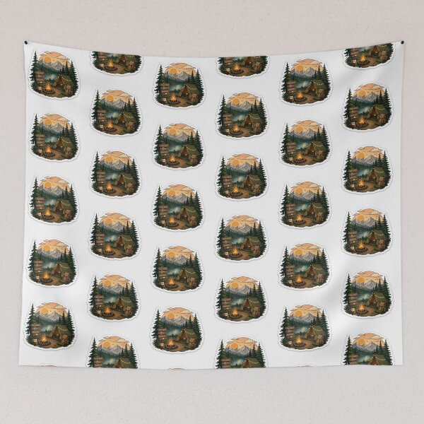 Item preview, Camping Vibes – Less WiFi More Wildlife Sticker designed and sold by Ishratparween11.