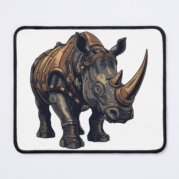 Artikelvorschau, Unaufhaltsamer, unvermeidlicher mechanischer Nashorn-Kunstdruck entworfen und verkauft von Sky-bully.