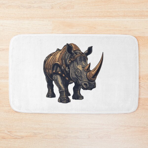 Item preview, Unstoppable Unavoidable Mechanical Rhino Art Print designed and sold by Sky-bully.
