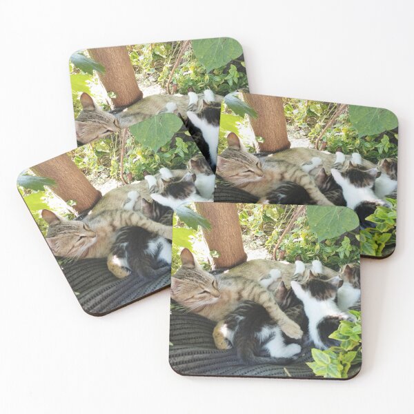 Item preview, Mother Cat Nursing Her Kittens designed and sold by inspiration3.