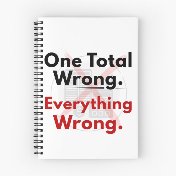 Item preview, One Total Wrong Everything Wrong Funny Trial Balance Accounting Humor designed and sold by FCA SIR MERCH .