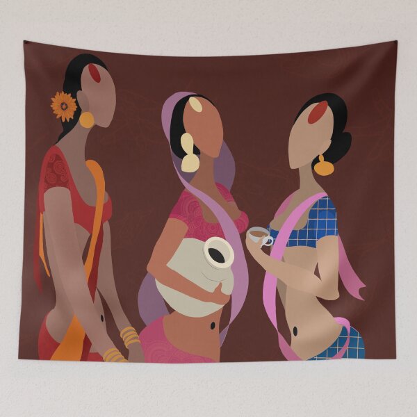 Item preview, Three Indian Women  designed and sold by AlayaShah.