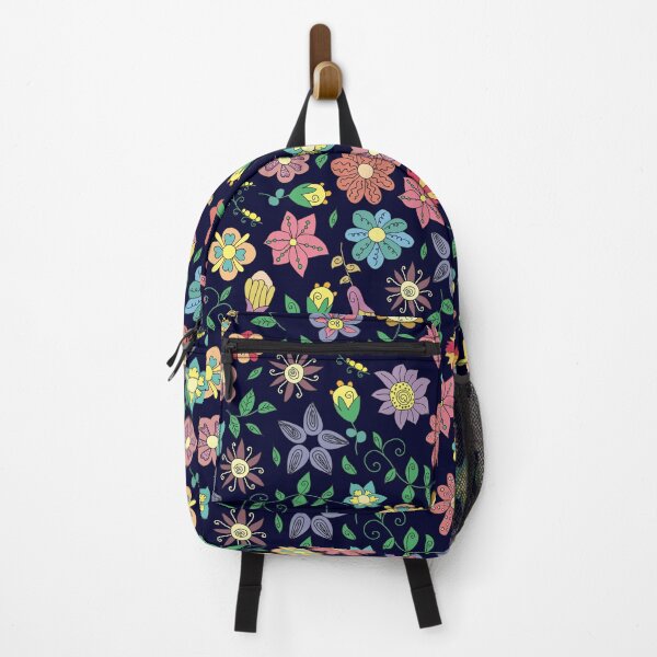 Item preview, Midnight Garden Boho Flowers - Dark Moody Floral Doodle Pattern designed and sold by alijun.