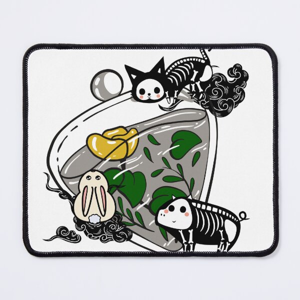 Item preview, Skeleton Cat & Zen Terrarium Art designed and sold by Kanniax.