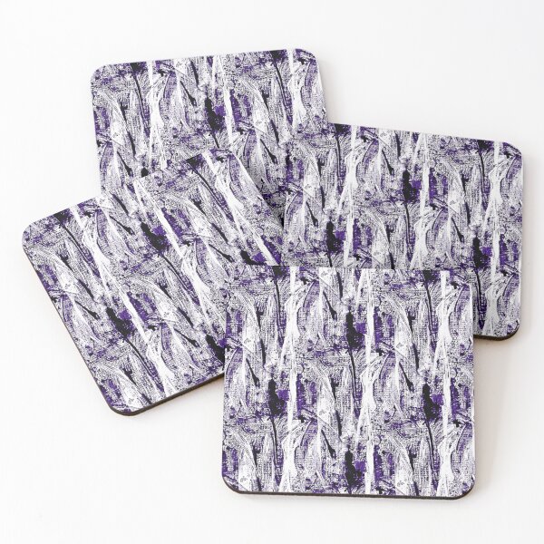 Item preview, Painterly Abstract Forest in Purple designed and sold by Artistestella.