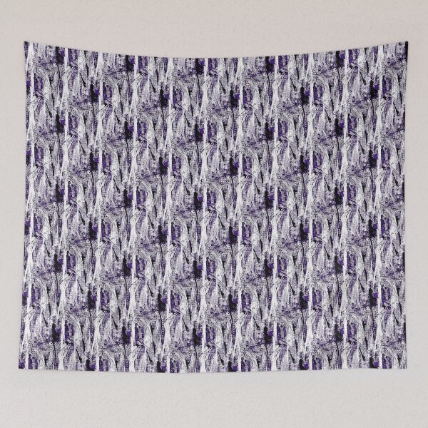 Item preview, Painterly Abstract Forest in Purple designed and sold by Artistestella.