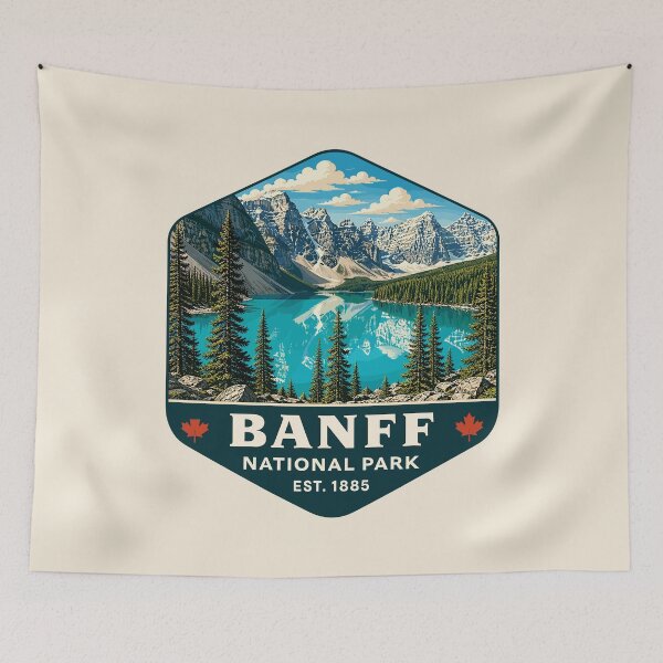 Item preview, Banff National Park Retro Design designed and sold by Gideon Emmerich.