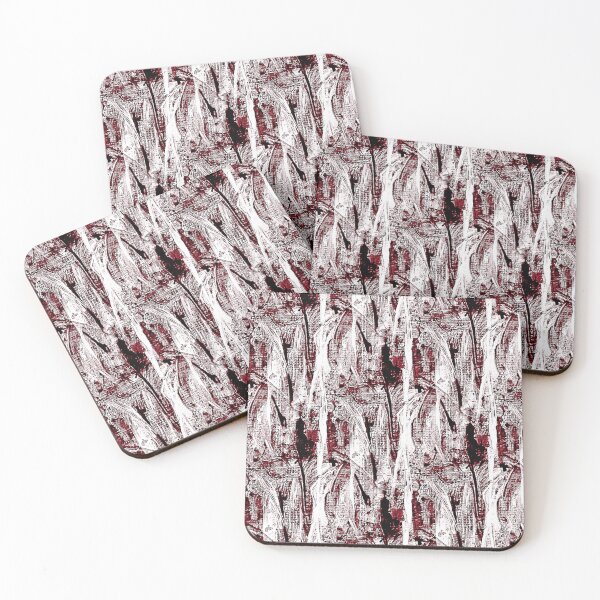 Item preview, Painterly Abstract Forest in Red designed and sold by Artistestella.