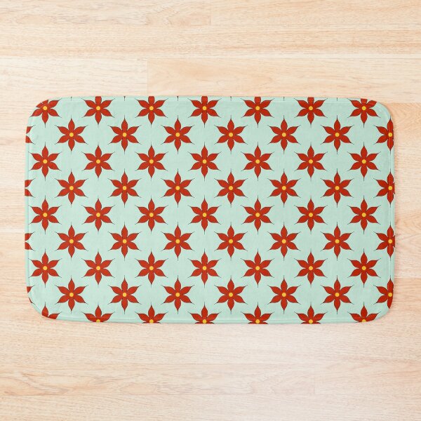 Item preview, Modern Red Floral Pattern designed and sold by SmallDart Creations.