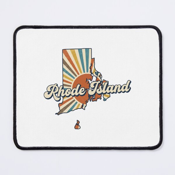 Item preview, Rhode Island Illustrated Map – Retro State Regions & Landmarks designed and sold by Paper Drip.