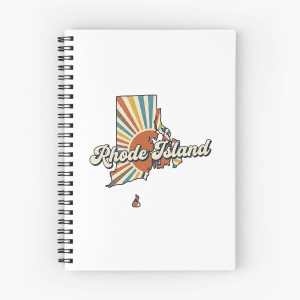 Item preview,  Rhode Island Illustrated Map – Retro State Regions & Landmarks designed and sold by Paper Drip.