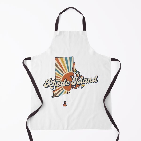 Item preview,  Rhode Island Illustrated Map – Retro State Regions & Landmarks designed and sold by Paper Drip.
