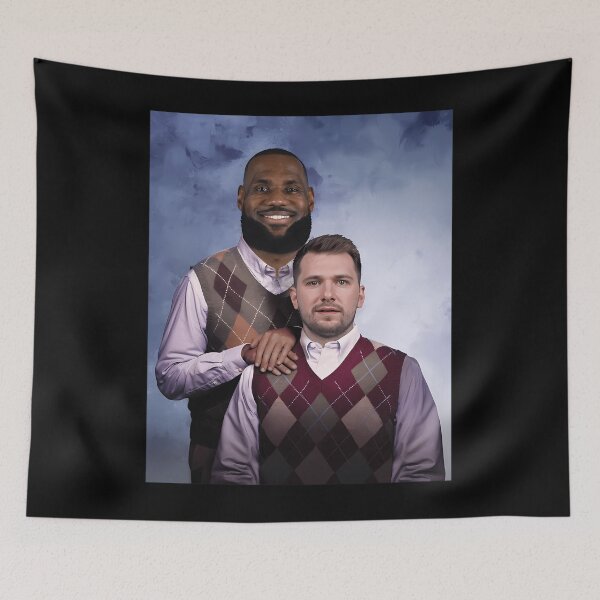 Item preview,  Lebron  Luka Lakers Brothers Duo Basketball designed and sold by ShilpyDesign.