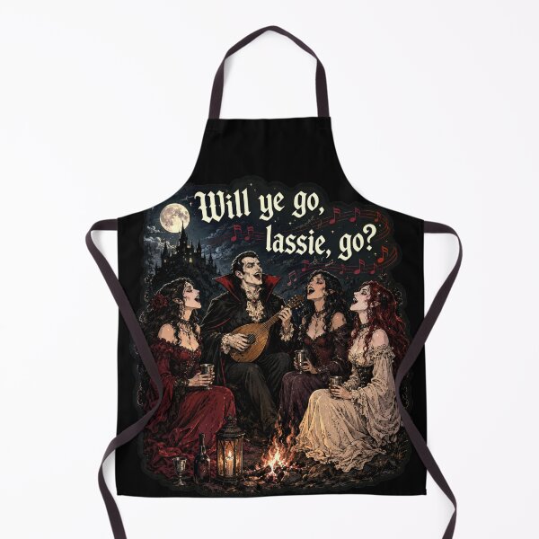 Item preview, Will Ye Go Lassie Go – Gothic Vampire Campfire Ballad Shirt designed and sold by ThreadTheory976.