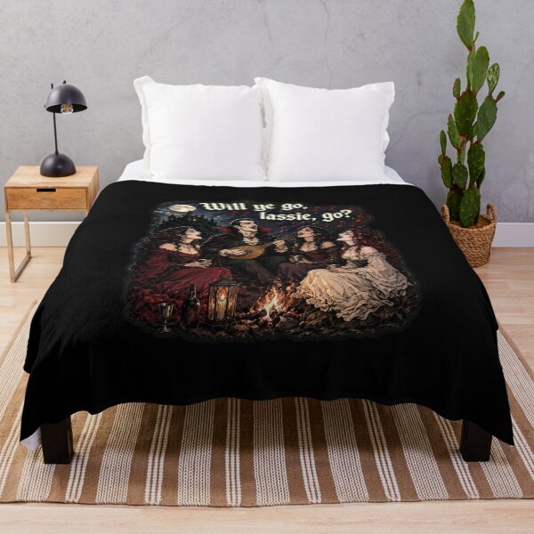 Item preview, Will Ye Go Lassie Go – Gothic Vampire Campfire Ballad Shirt designed and sold by ThreadTheory976.