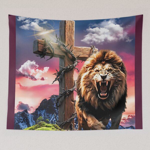 Item preview,  Yeshua Victory Hill (with background) designed and sold by Tripp Art Studio.