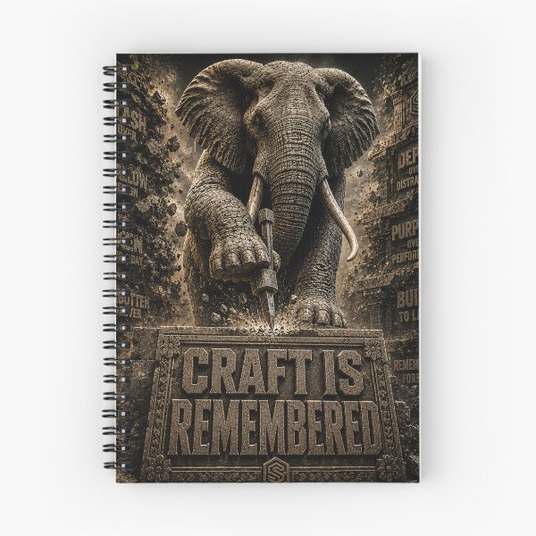 Item preview, Infrastructure Lead Craft Is Remembered Elephant Stone Bas-Relief Wall Art designed and sold by SavannaStrikes.