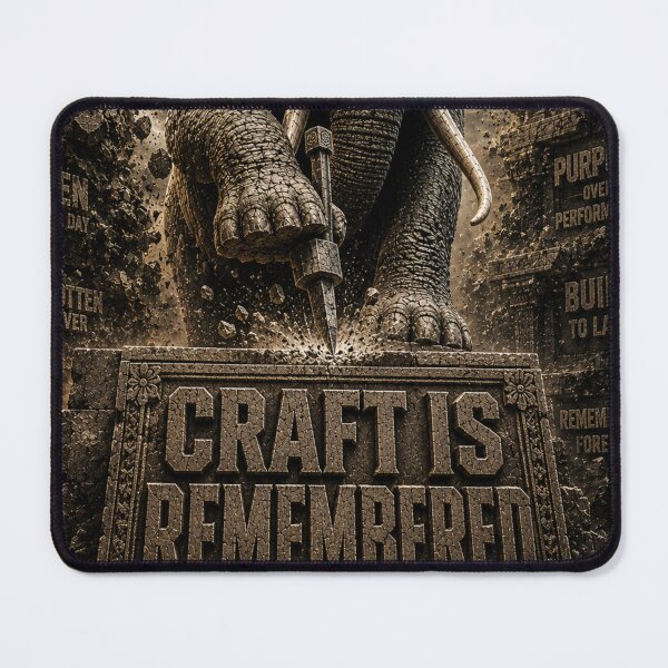 Item preview, Infrastructure Lead Craft Is Remembered Elephant Stone Bas-Relief Wall Art designed and sold by SavannaStrikes.