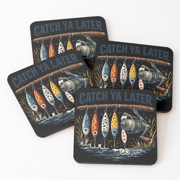 Item preview, Catch Ya Later Vintage Fishing Lure Design for Bass Anglers & Weekend Fishermen designed and sold by Ladys-Gents.
