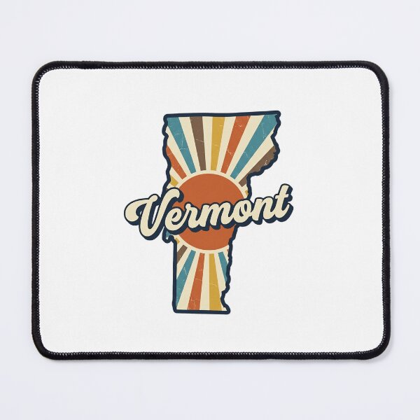 Item preview, Vermont Illustrated Map – Retro State Regions & Landmarks designed and sold by Paper Drip.