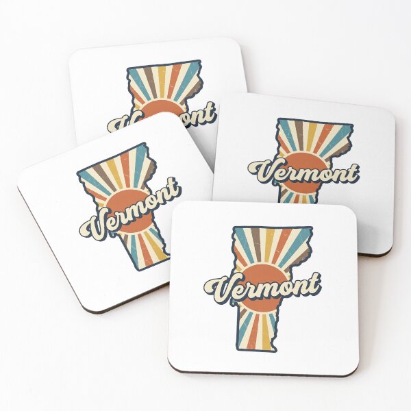 Item preview, Vermont Illustrated Map – Retro State Regions & Landmarks designed and sold by Paper Drip.