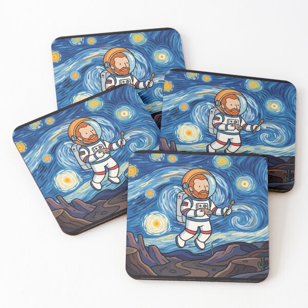 Item preview, Van Gogh Astronaut in Starry Night Space designed and sold by LifeParody.