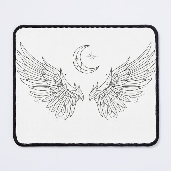 Item preview, Sacred Lunar Angel - Zen Portrait Design designed and sold by AetherEcho.
