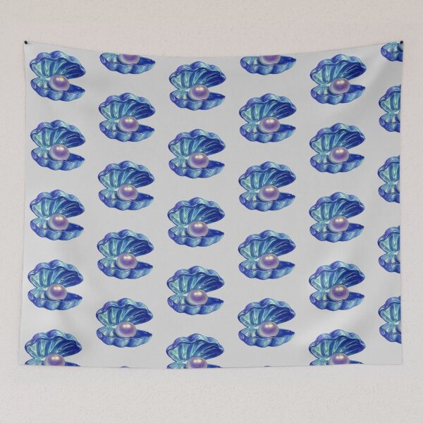 Item preview, Drawing of Iridescent Ocean Pearl in Shell  designed and sold by NivyasArtistry.
