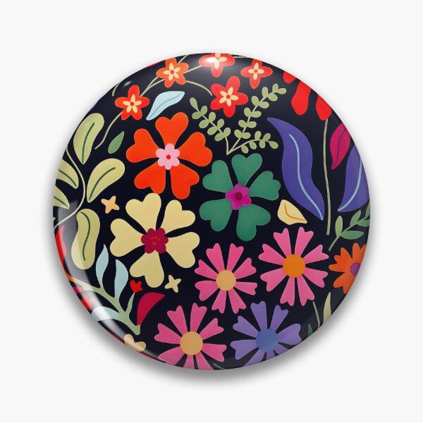 Item preview, Abstract Flowers in Purple Red and Green designed and sold by Vicky Brago-Mitchell®.