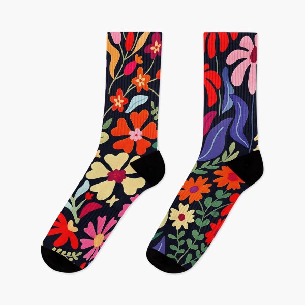 Item preview, Abstract Flowers in Purple Red and Green designed and sold by Vicky Brago-Mitchell®.