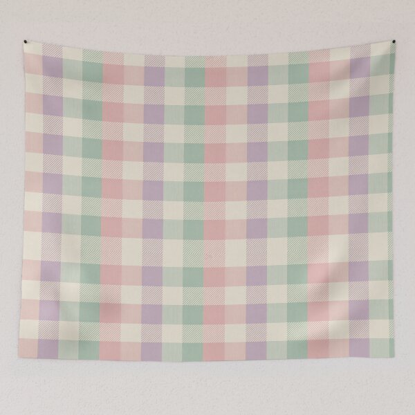 Item preview, Spring Pastel Buffalo Plaid Pattern – Cottagecore Farmhouse Seamless Design designed and sold by Tamas Das.